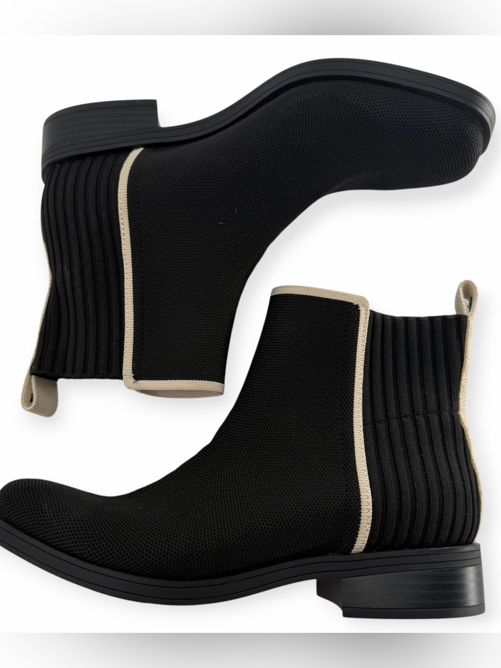 Vivaia Celina Square Toe Ankle Chelsea Boots WalkSole Water RPT Comfort 7.5